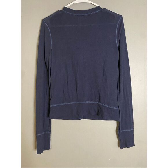 Aeropostale Blue Navy Button Up Pocket Cardigan Size Large - Picture 5 of 5